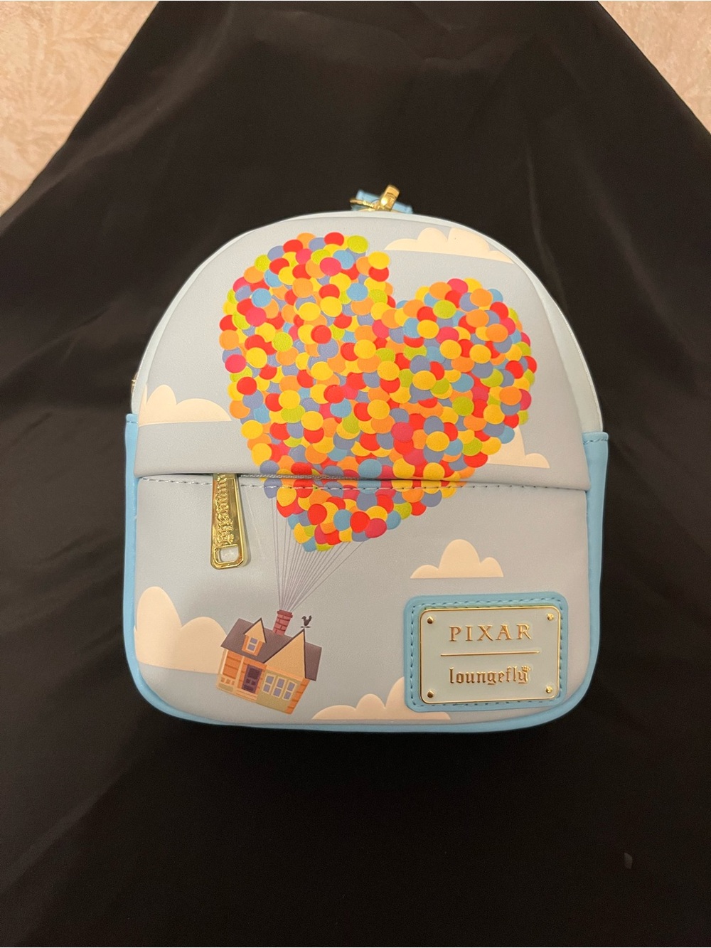 Pixar x Loungefly Kids Blue 'Up' Heart Balloon Mini Backpack